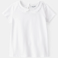 White long-sleeve shirt with 'OshKosh' branding on a white background