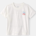 White t-shirt with 'ahoy there' graphic on a white background