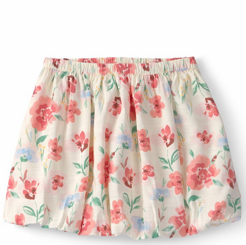 Floral patterned skirt on a white background