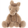 Plush pony toy on a white background