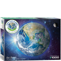 Jigsaw puzzle box featuring an image of Earth with 'Save Our Planet' collection branding.