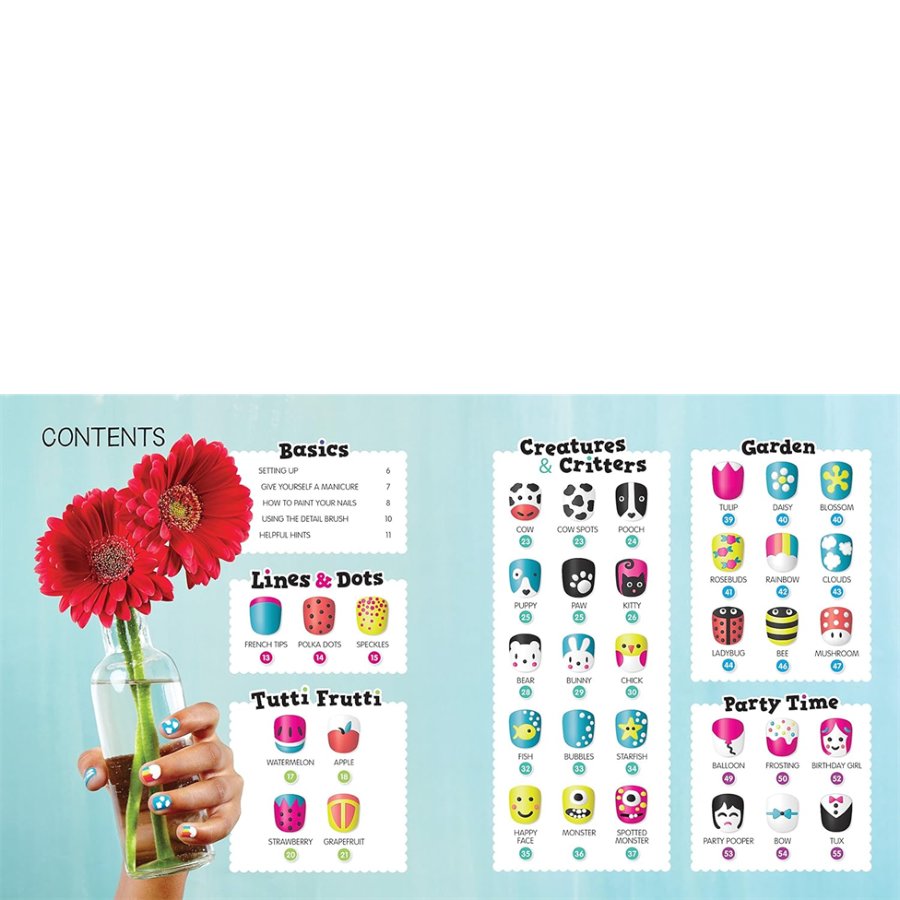 Collection of stickers with different designs on a light blue background