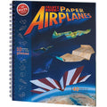 Klutz Book of Paper Airplanes with colorful paper airplanes on a blue cover