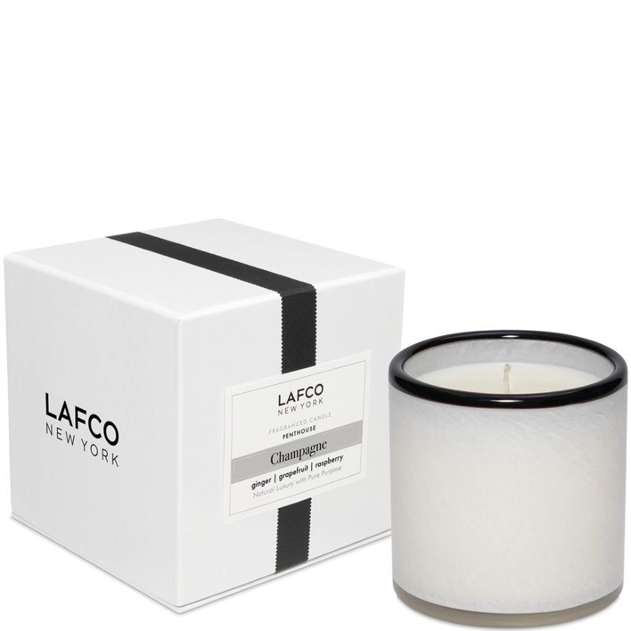 Lafco New York candle and packaging on a white background