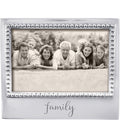 Family photo frame with decorative border and 'family' text