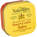Naked Bee Orange Blossom Honey Hand & Cuticle Salve tin on a white background