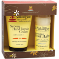 Naked Bee hand and foot care product set in packaging