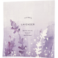 Thymes lavender bath salts packaging with floral design