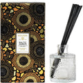 Voluspa Baltic Amber diffuser set with decorative box on a white background