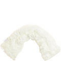 White fluffy pillow on a white background