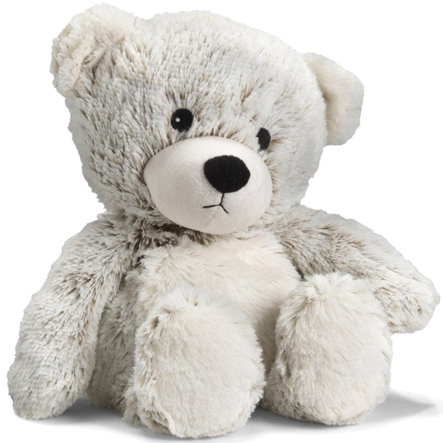 Plush teddy bear on a white background