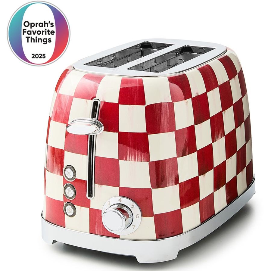 Red and white checkered toaster with Oprah's Favorite Things 2025 logo.