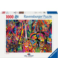 Ravensburger 1000-piece puzzle box with colorful animal design