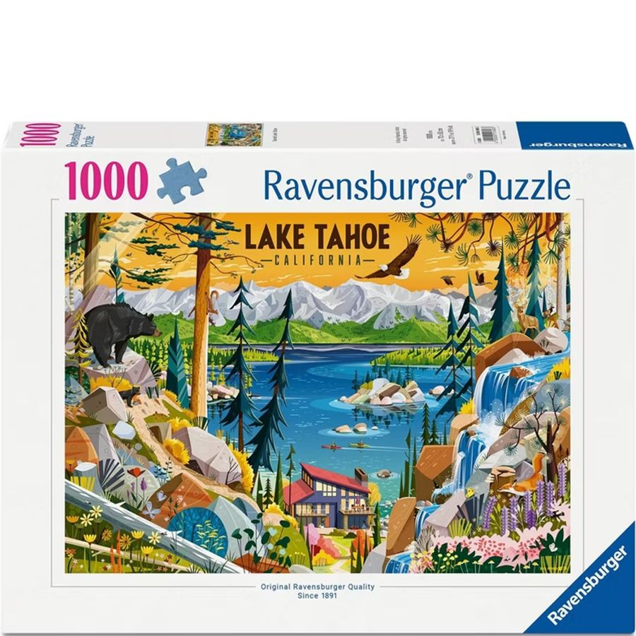 Ravensburger Lake Tahoe puzzle box with scenic illustration
