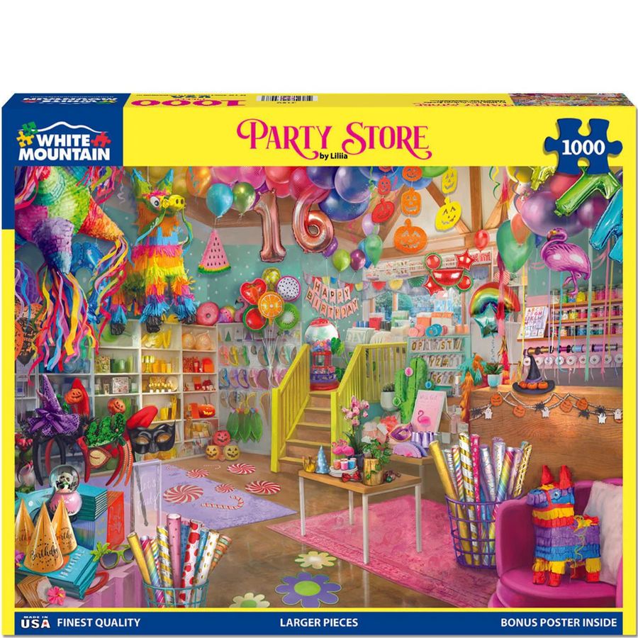 WHITE MOUNTAIN 1,000 PC Puzzle - Party Store