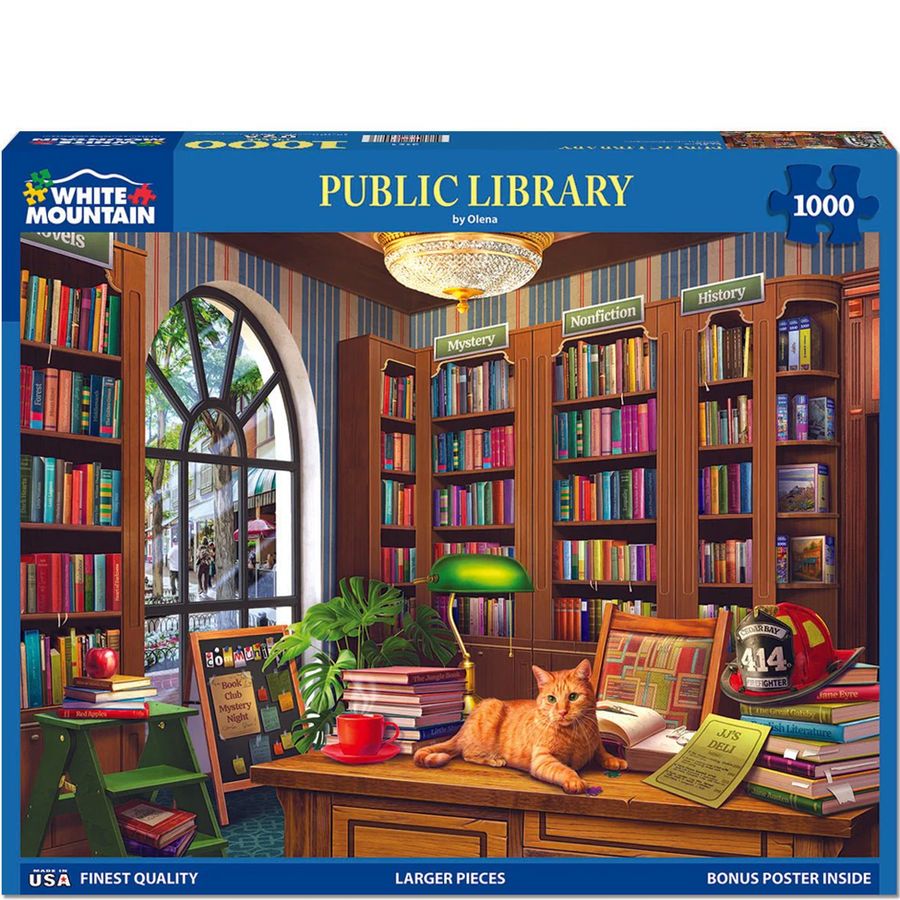 WHITE MOUNTAIN 1,000 PC Puzzle - Public Library