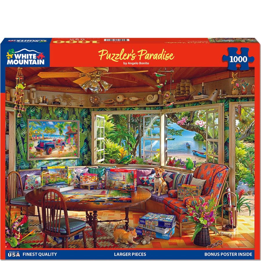 WHITE MOUNTAIN 1,000 PC Puzzle - Puzzler's Paradise