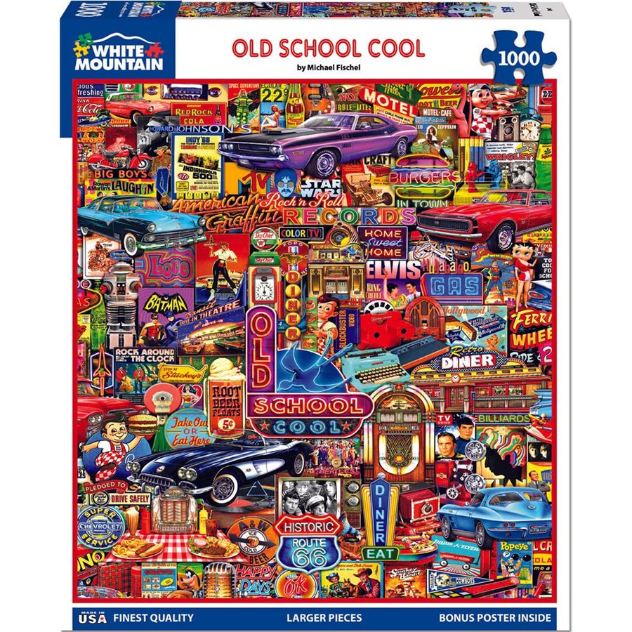 WHITE MOUNTAIN 1,000 PC Puzzle - Old School Cool