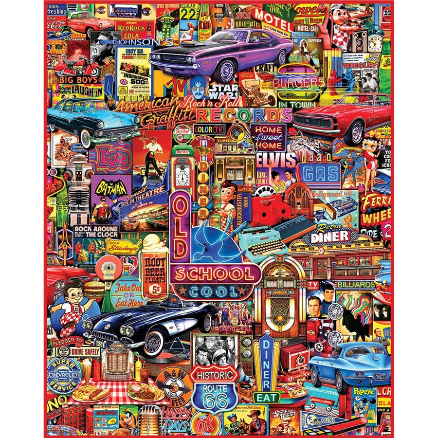 WHITE MOUNTAIN 1,000 PC Puzzle - Old School Cool